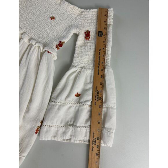 Free People Women's Counting Daisies Embroidered Mini Dress Size S *Stains* - Picture 11 of 12